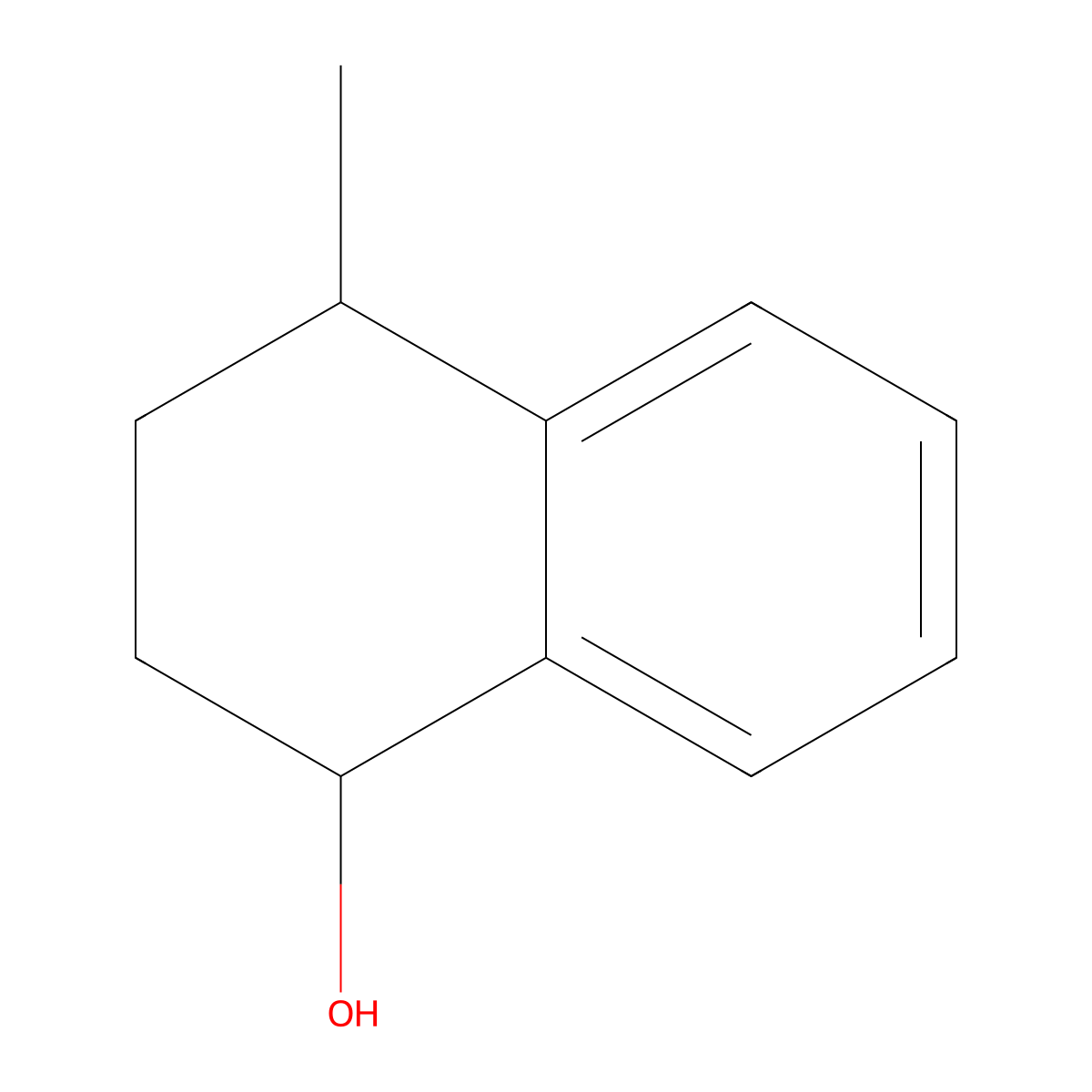 4-Methyl-1,2,3,4-tetrahydronaphthalen-1-ol molecular structure, CAS 20240-61-3