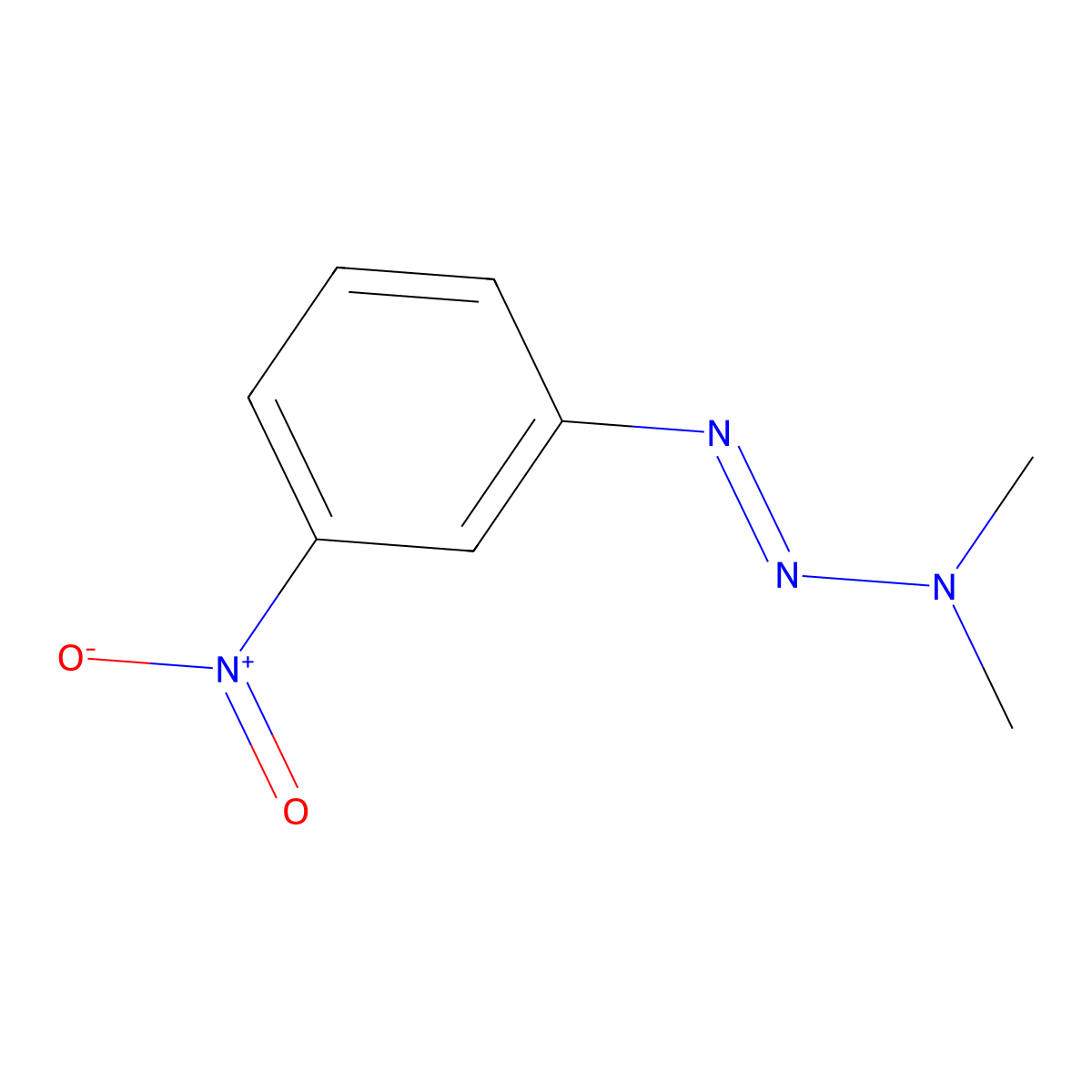 3,3-Dimethyl-1-(3-nitrophenyl)triazene molecular structure, CAS 20241-06-9