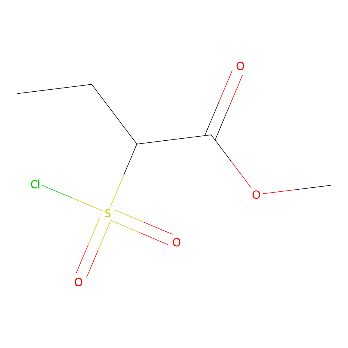 Methyl 2-sulfobutanoate molecular structure, CAS 2024300-94-3