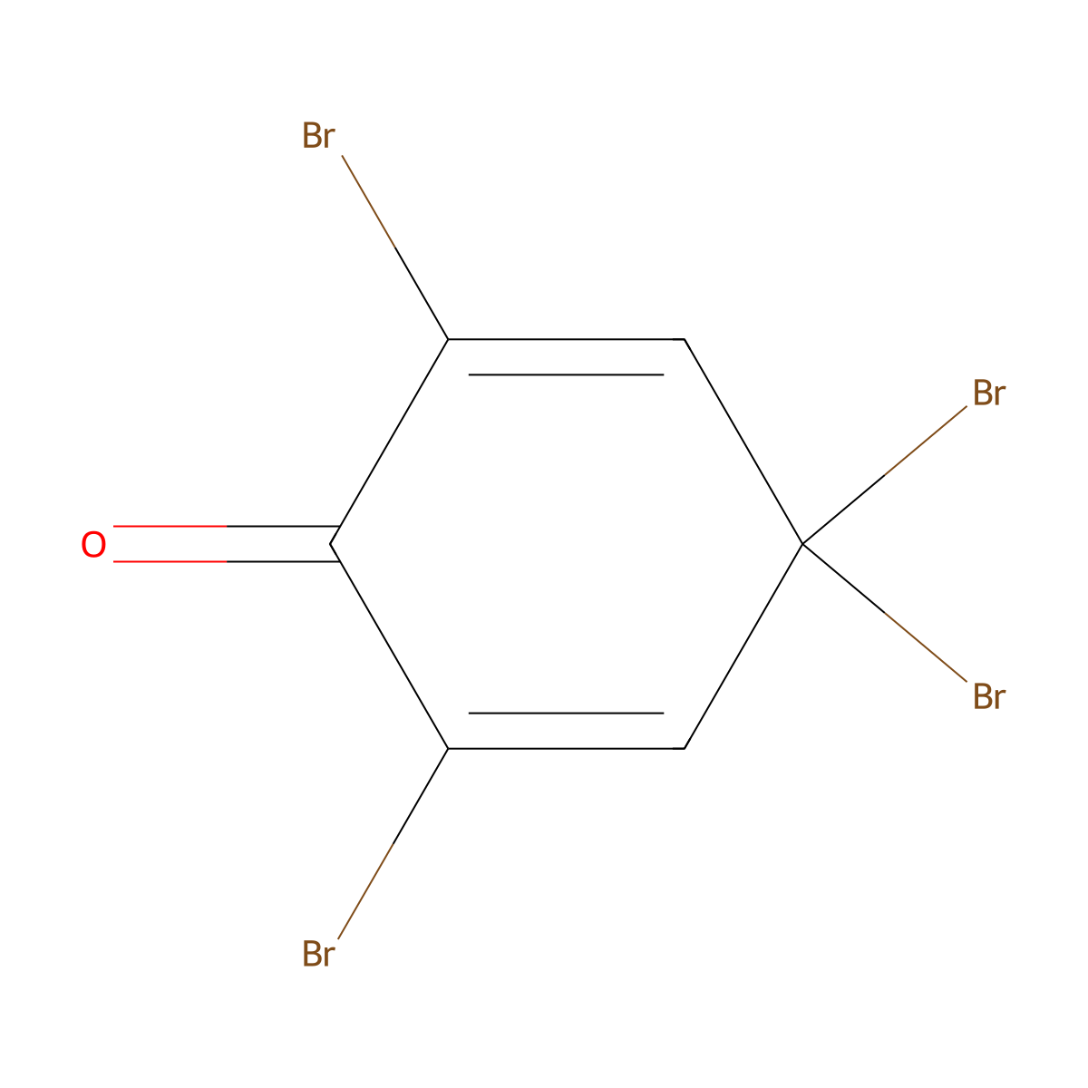 2,4,4,6-Tetrabromocyclohexa-2,5-dienone molecular structure, CAS 20244-61-5