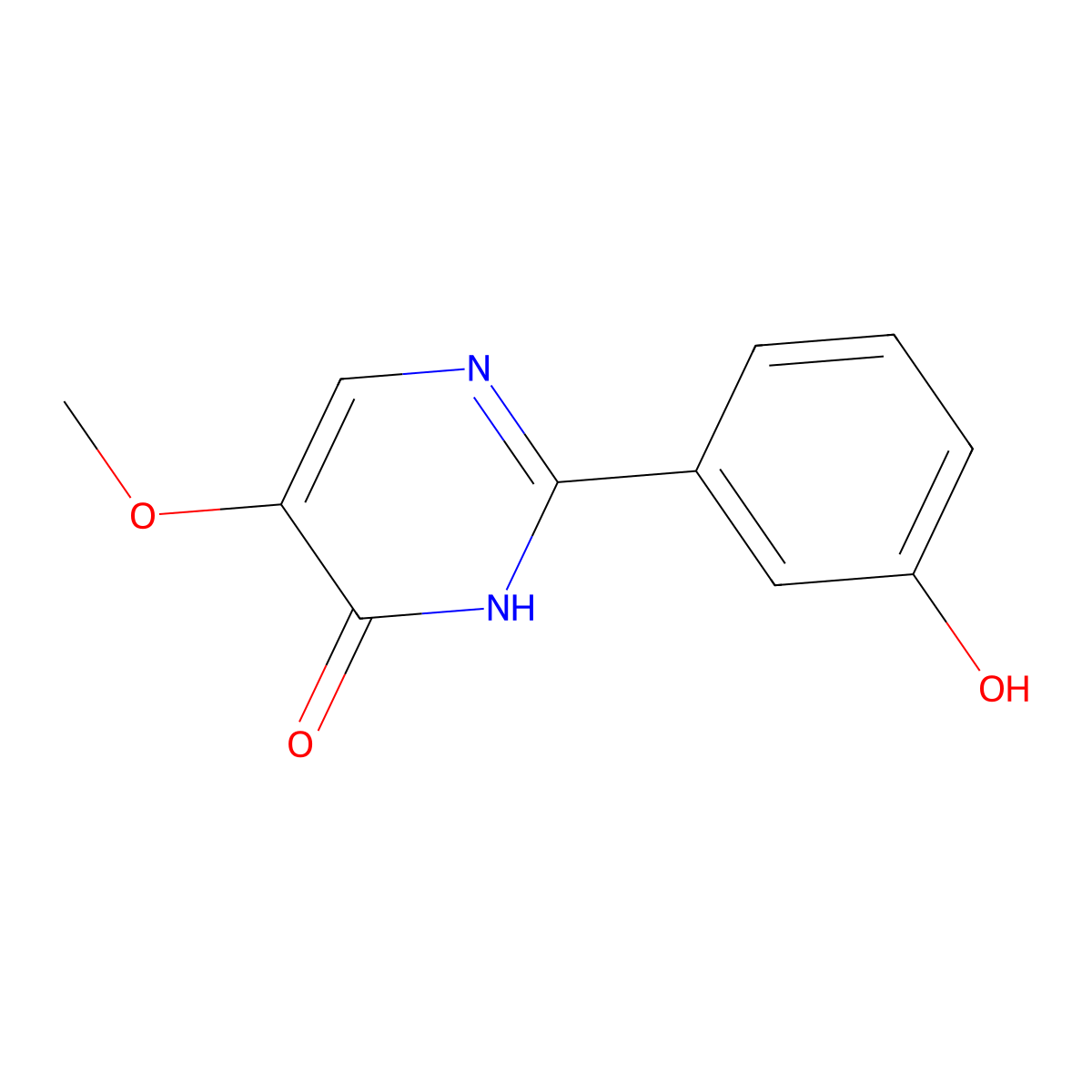 2-(3-Hydroxyphenyl)-5-methoxypyrimidin-4(3H)-one molecular structure, CAS 2024516-81-0