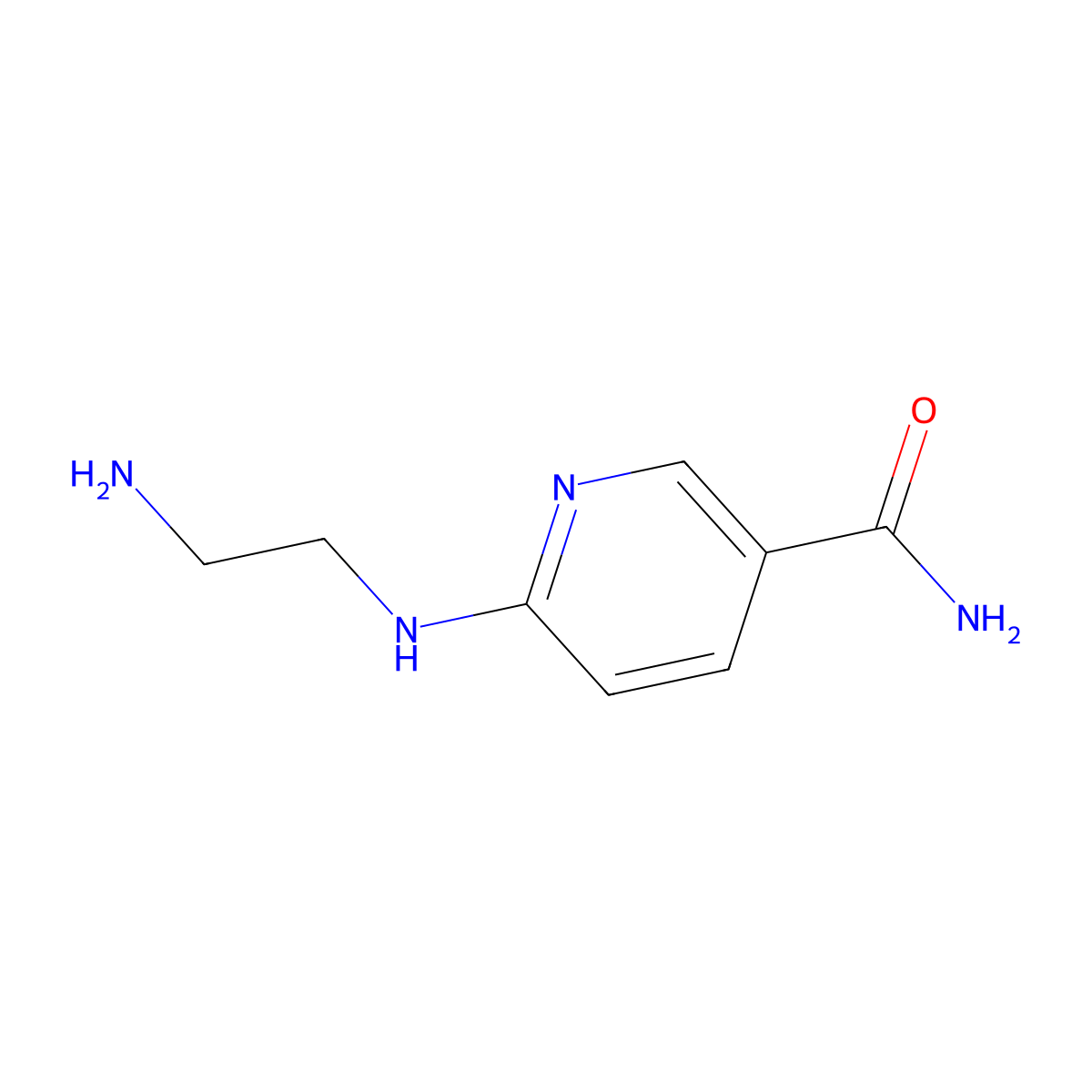 6-[(2-Aminoethyl)amino]pyridine-3-carboxamide molecular structure, CAS 202460-47-7