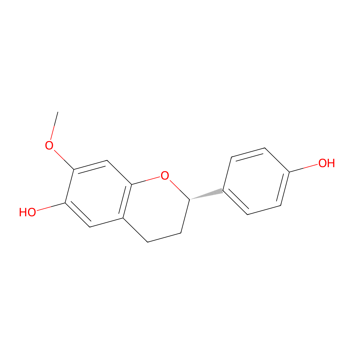 6,4'-Dihydroxy-7-methoxyflavan molecular structure, CAS 202463-50-1