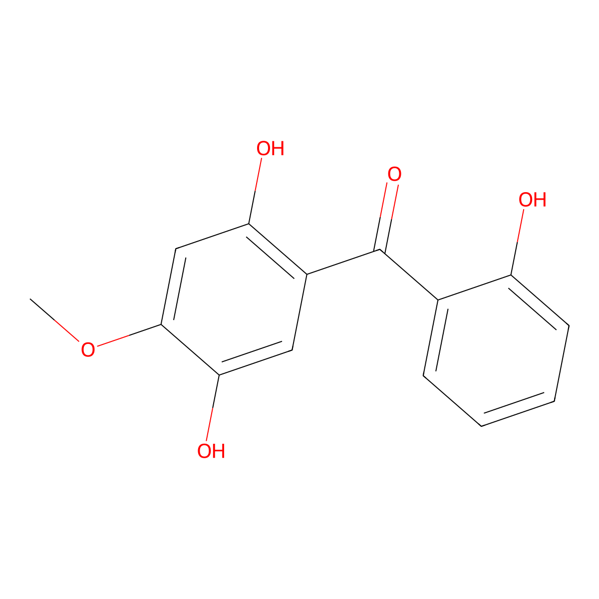 2,5,2'-Trihydroxy-4-methoxybenzophenone molecular structure, CAS 202463-52-3