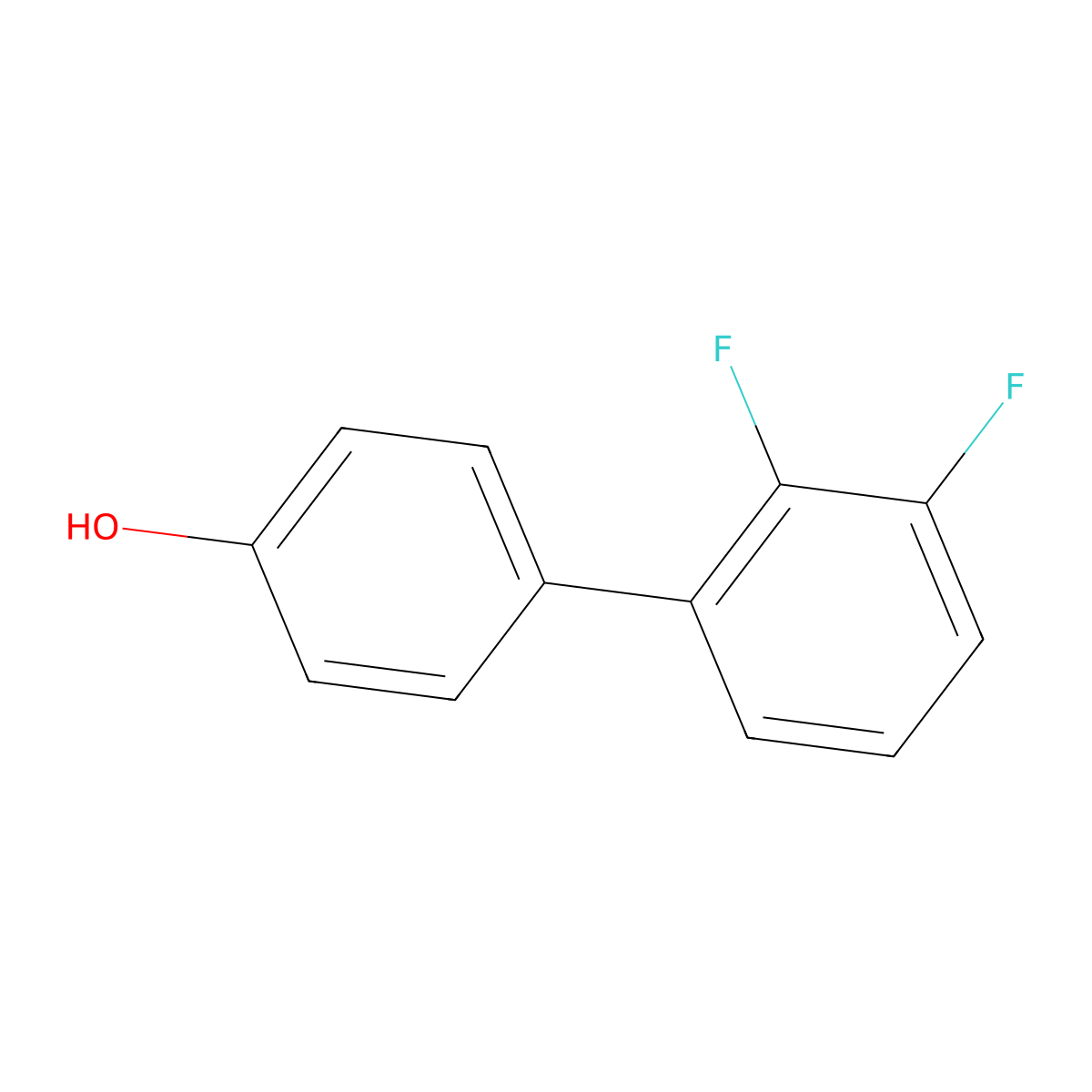 4-(2,3-Difluorophenyl)phenol molecular structure, CAS 202464-01-5