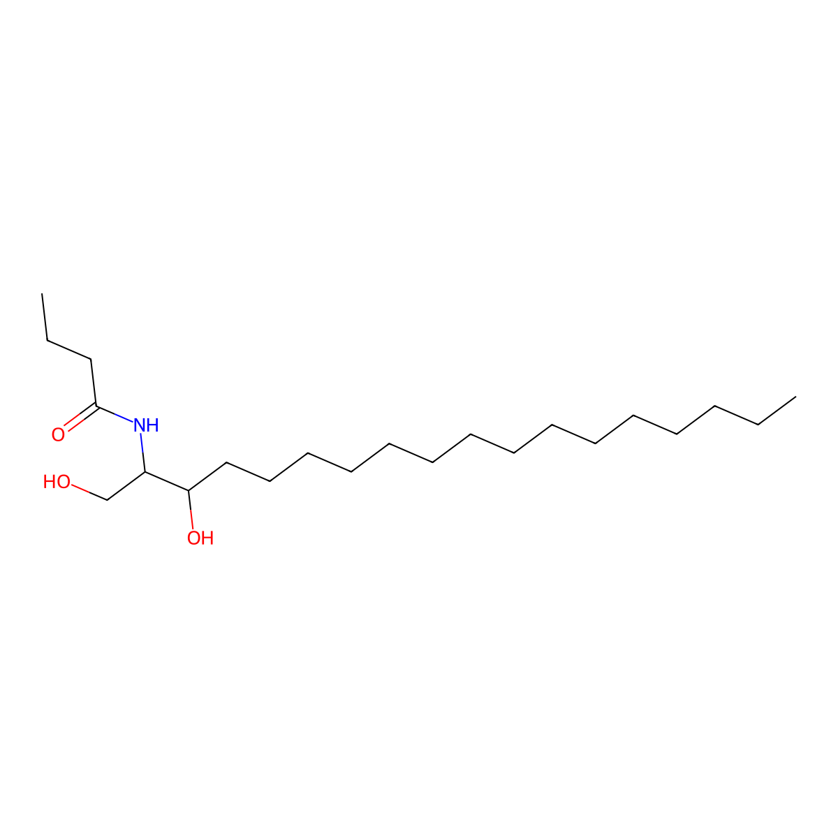 C4 Dihydroceramide molecular structure, CAS 202467-76-3
