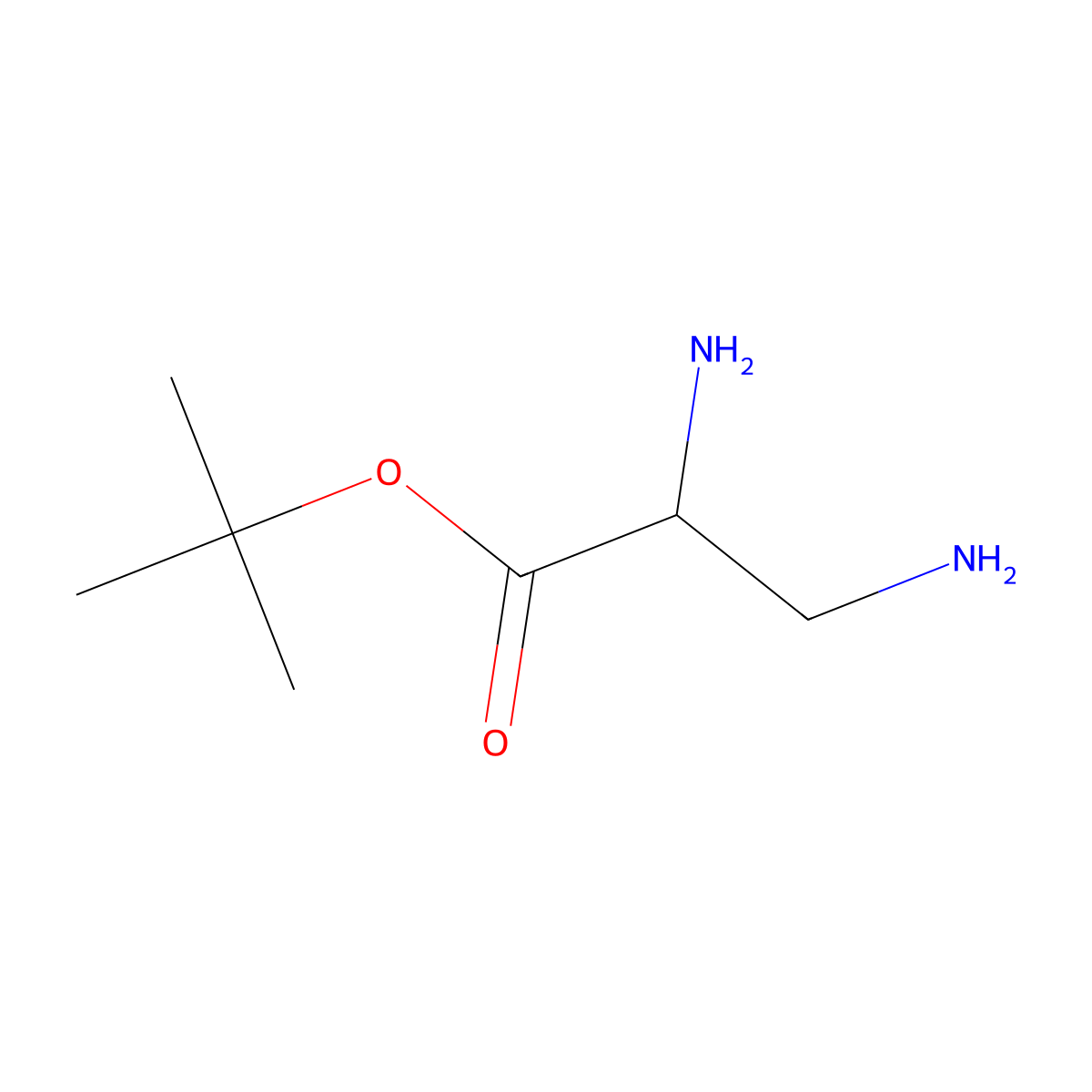 (S)-tert-Butyl 2,3-diaminopropanoate molecular structure, CAS 202477-94-9