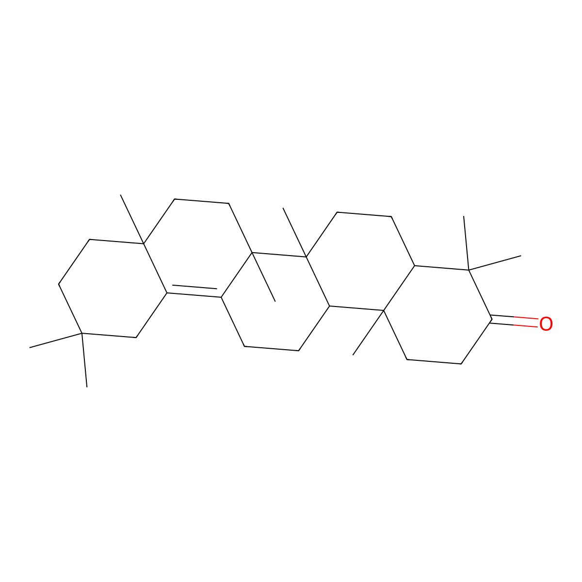 delta-Amyrone molecular structure, CAS 20248-08-2
