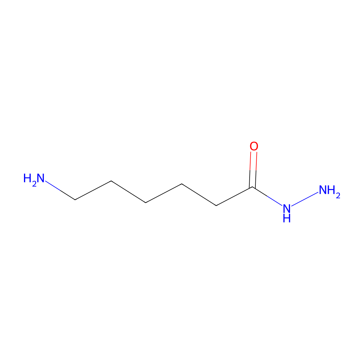 6-Aminohexanehydrazide molecular structure, CAS 20248-37-7