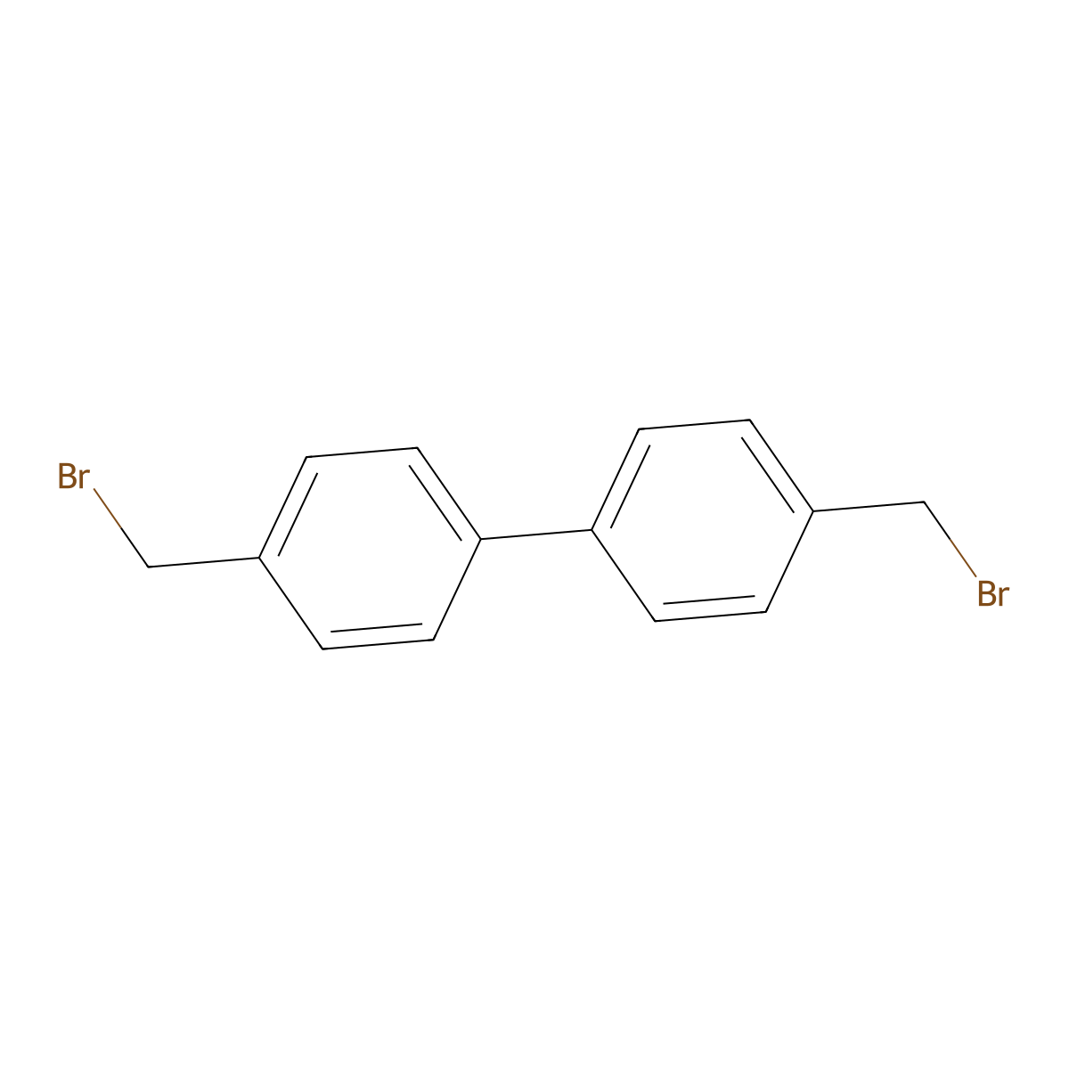 4,4'-Bis(bromomethyl)biphenyl molecular structure, CAS 20248-86-6