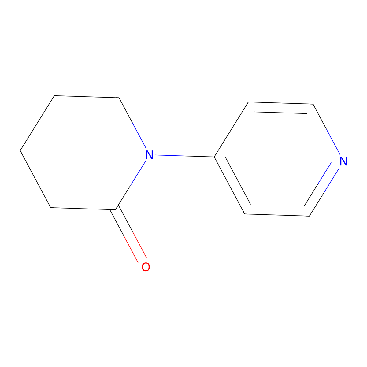 1-(Pyridin-4-yl)piperidin-2-one molecular structure, CAS 202482-42-6