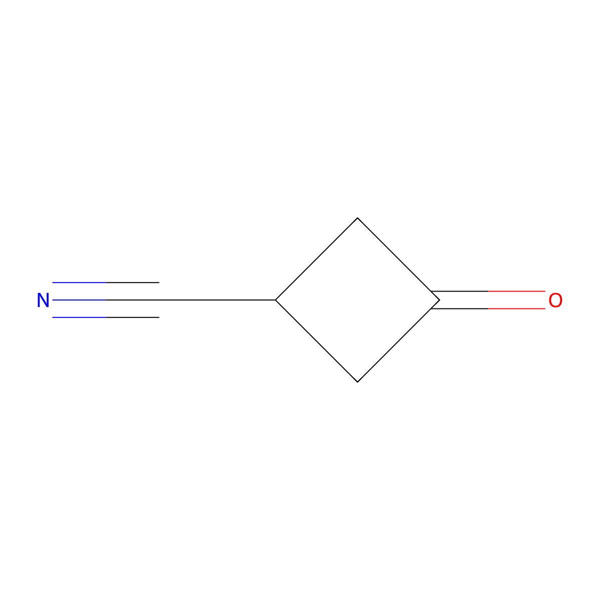 3-Oxocyclobutane-1-carbonitrile molecular structure, CAS 20249-16-5