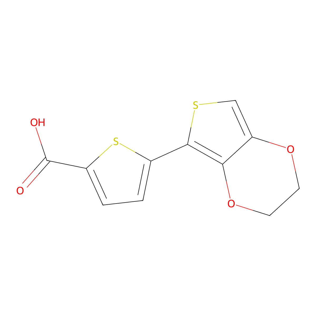 5-(2,3-Dihydrothieno[3,4-b]-1,4-dioxin-5-yl)-2-thiophenecarboxylic acid molecular structure, CAS 2024907-46-6