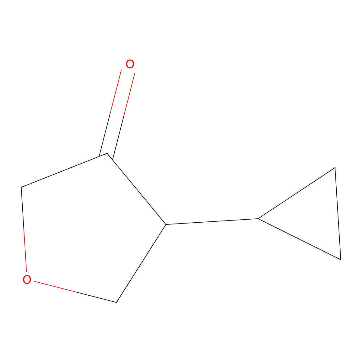 4-Cyclopropyloxolan-3-one molecular structure, CAS 2024911-14-4
