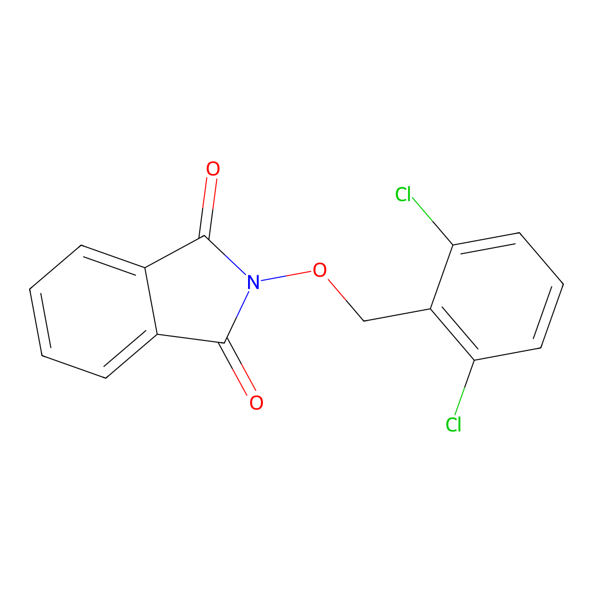 2-[(2,6-Dichlorophenyl)methoxy]isoindole-1,3-dione molecular structure, CAS 2025-43-6