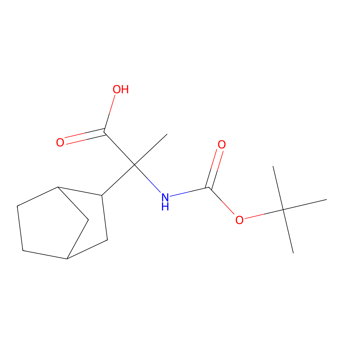 2-{Bicyclo[2.2.1]heptan-2-yl}-2-{[(tert-butoxy)carbonyl]amino}propanoic acid molecular structure, CAS 2025188-16-1