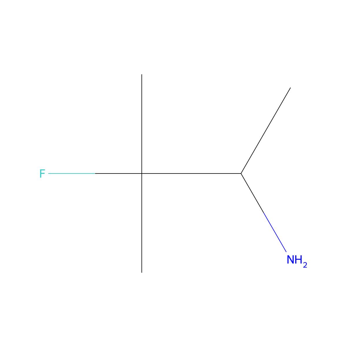 3-Fluoro-3-methylbutan-2-amine molecular structure, CAS 202521-93-5