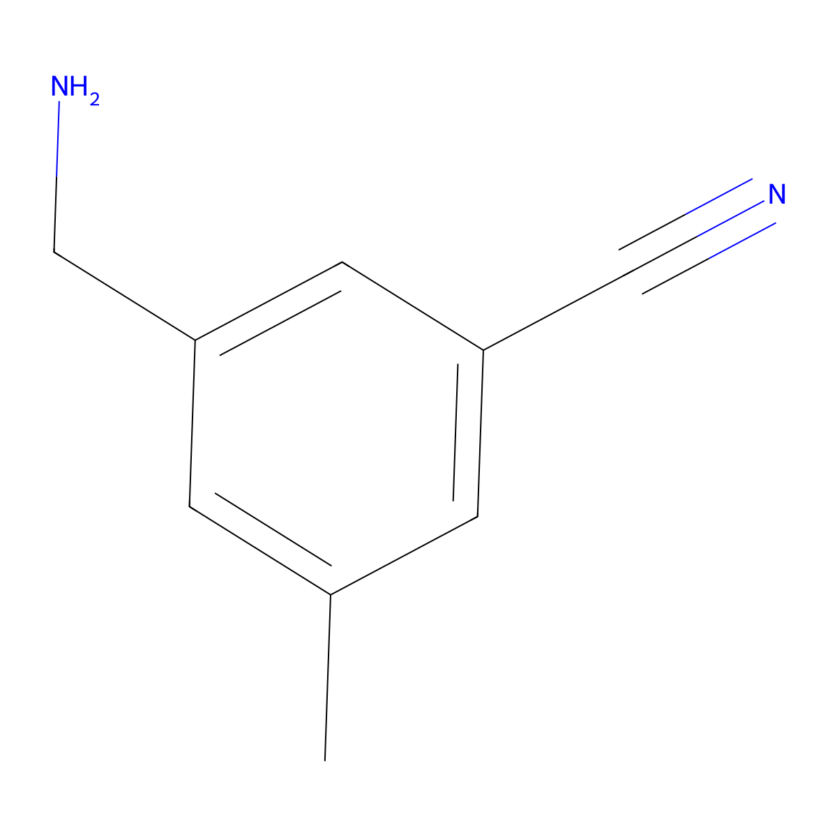 3-Cyano-5-methylbenzylamine molecular structure, CAS 202521-98-0