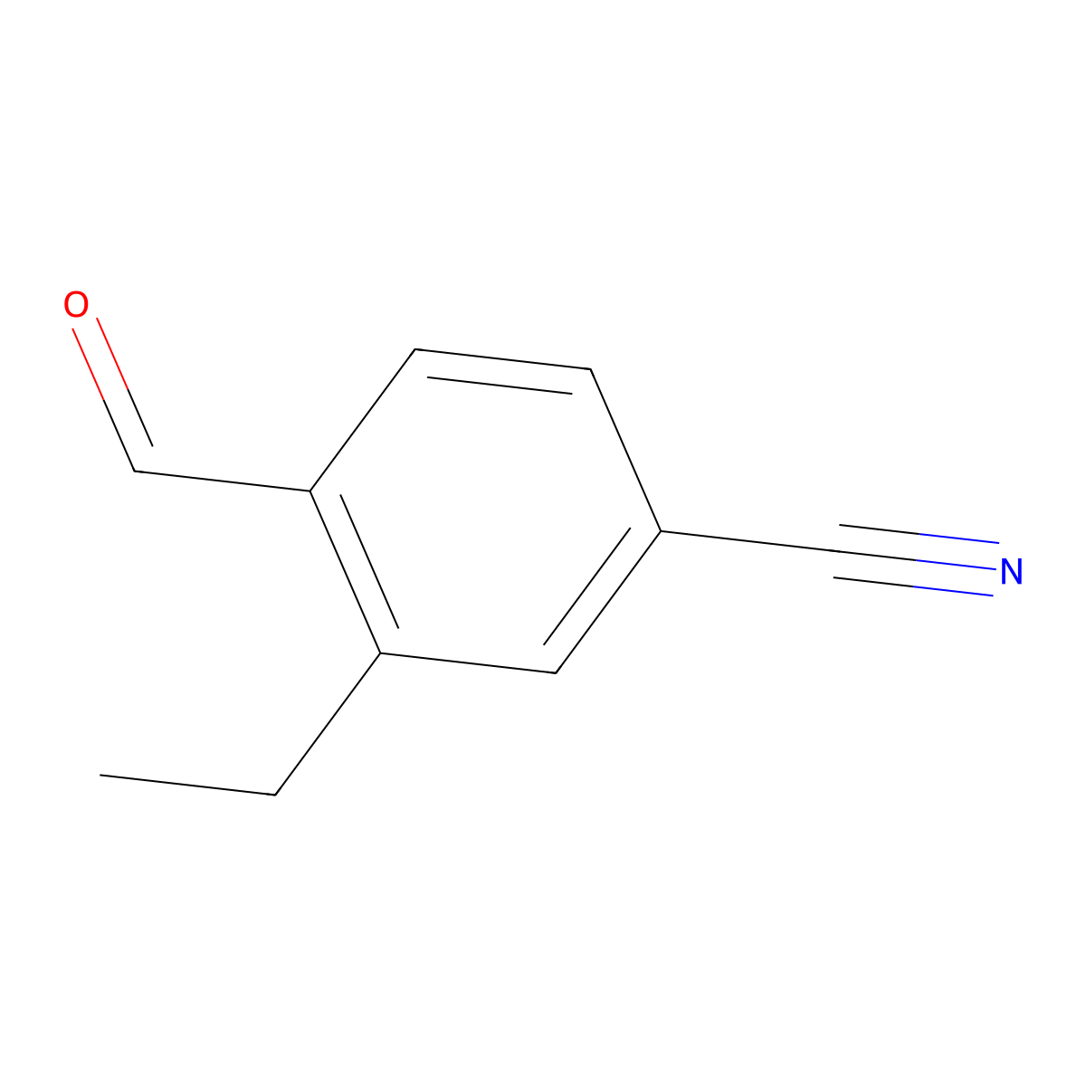 3-Ethyl-4-formylbenzonitrile molecular structure, CAS 202522-04-1
