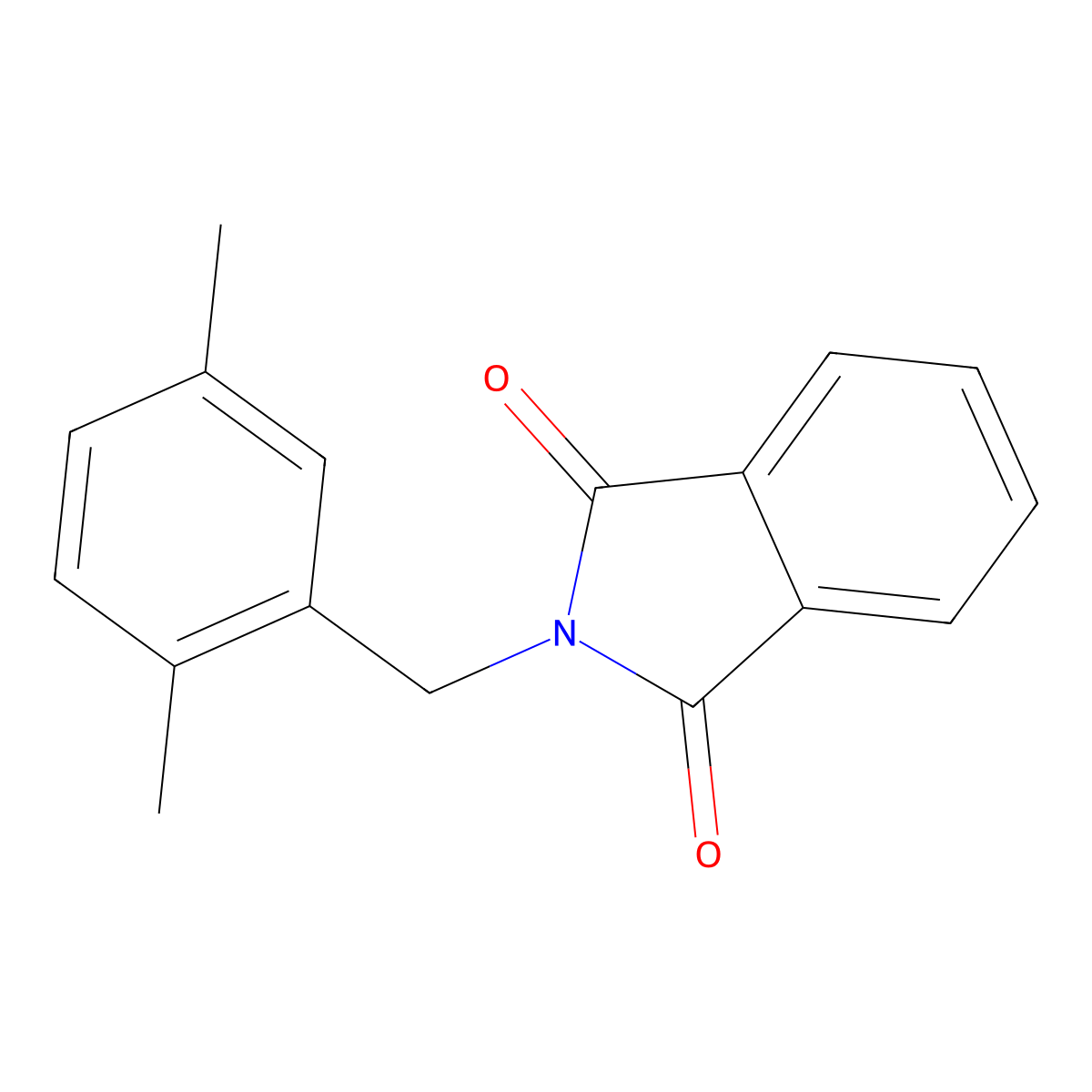 2-(2,5-Dimethyl-benzyl)-isoindole-1,3-dione molecular structure, CAS 202522-27-8