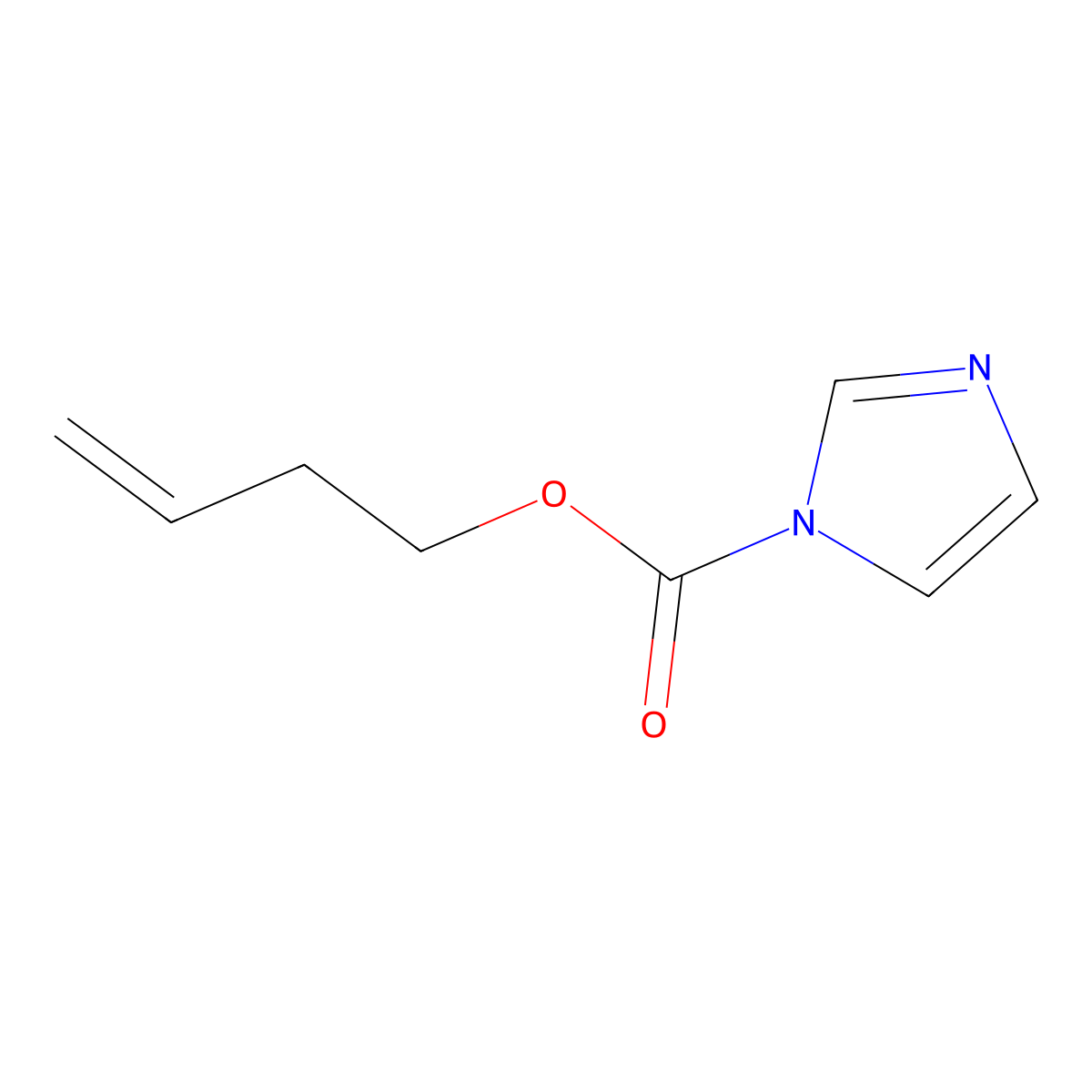 But-3-en-1-yl 1h-imidazole-1-carboxylate molecular structure, CAS 202523-13-5