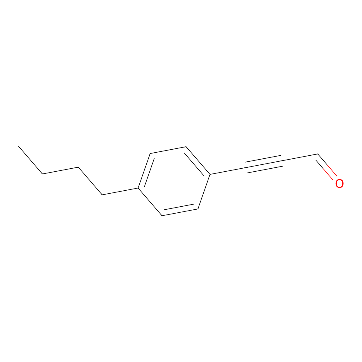 3-(4-Butylphenyl)-2-propynal molecular structure, CAS 202524-79-6
