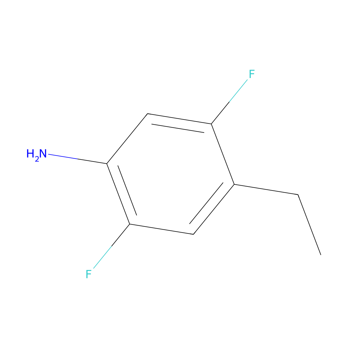 4-Ethyl-2,5-difluoroaniline molecular structure, CAS 2025296-42-6