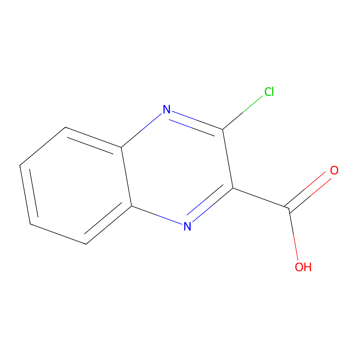 3-Chloroquinoxaline-2-carboxylic acid molecular structure, CAS 20254-76-6