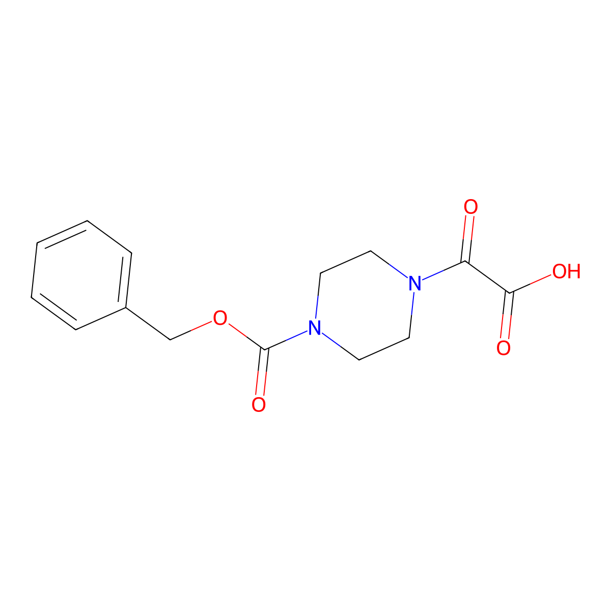 2-{4-[(Benzyloxy)carbonyl]piperazin-1-yl}-2-oxoacetic acid molecular structure, CAS 2025453-17-0