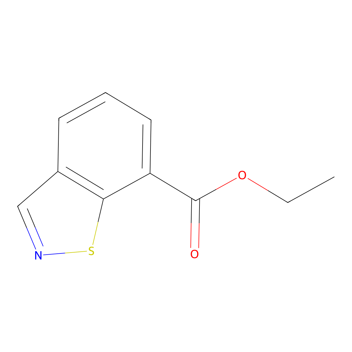 Ethyl benzo[d]isothiazole-7-carboxylate molecular structure, CAS 2025499-21-0