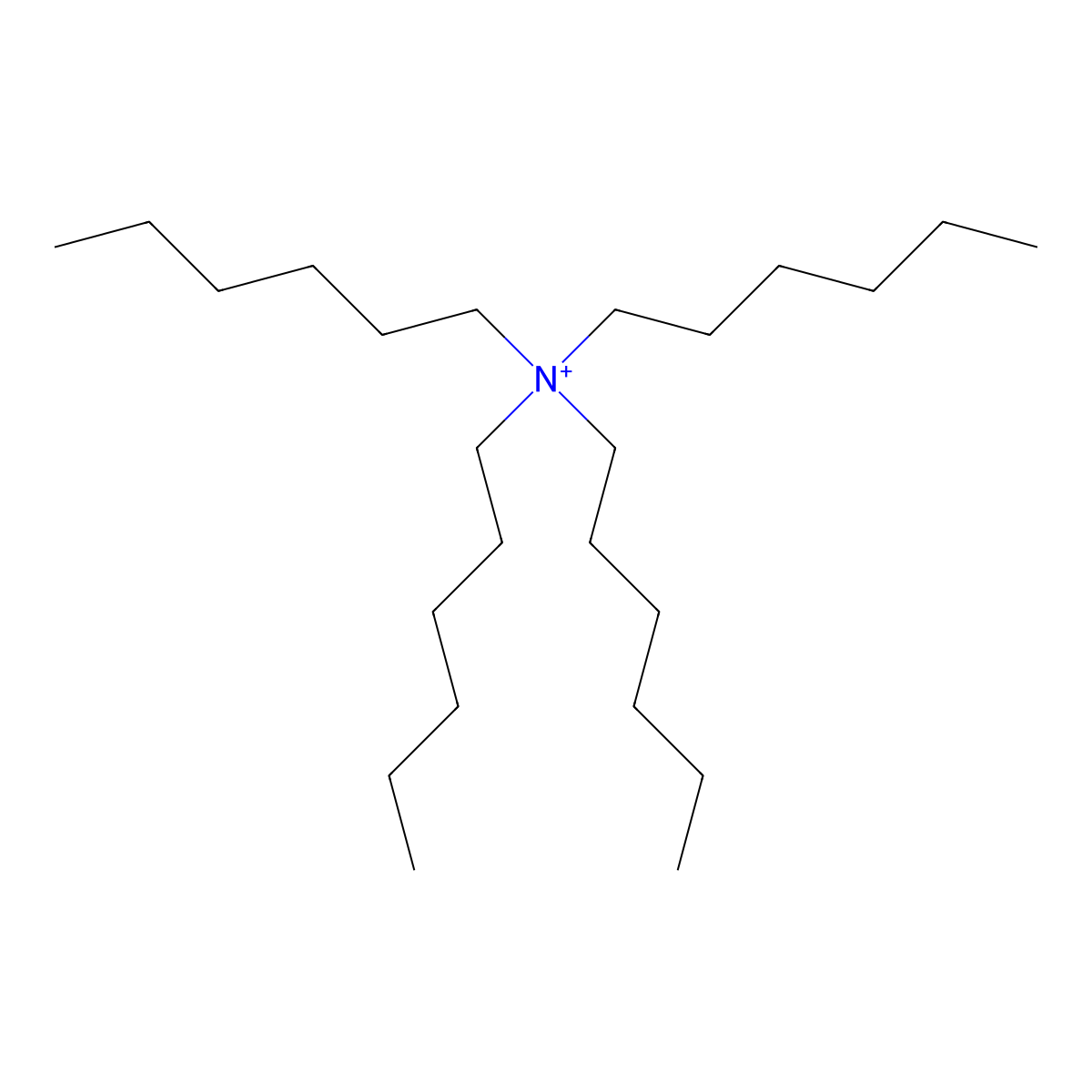 Tetrahexylammonium molecular structure, CAS 20256-54-6