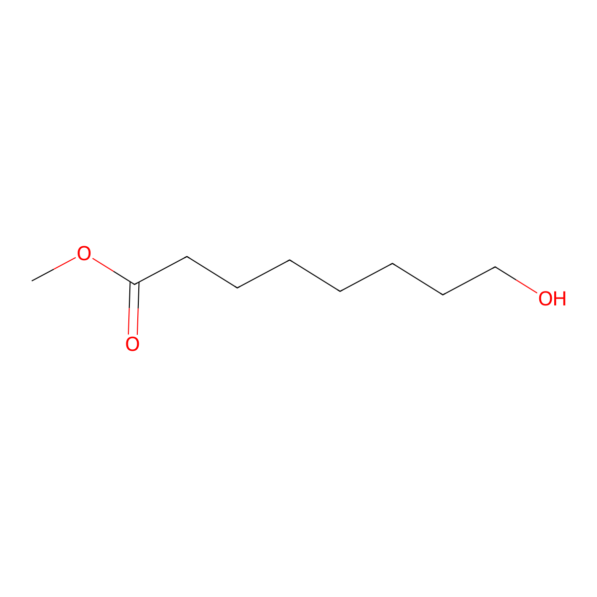 Methyl 8-hydroxyoctanoate molecular structure, CAS 20257-95-8