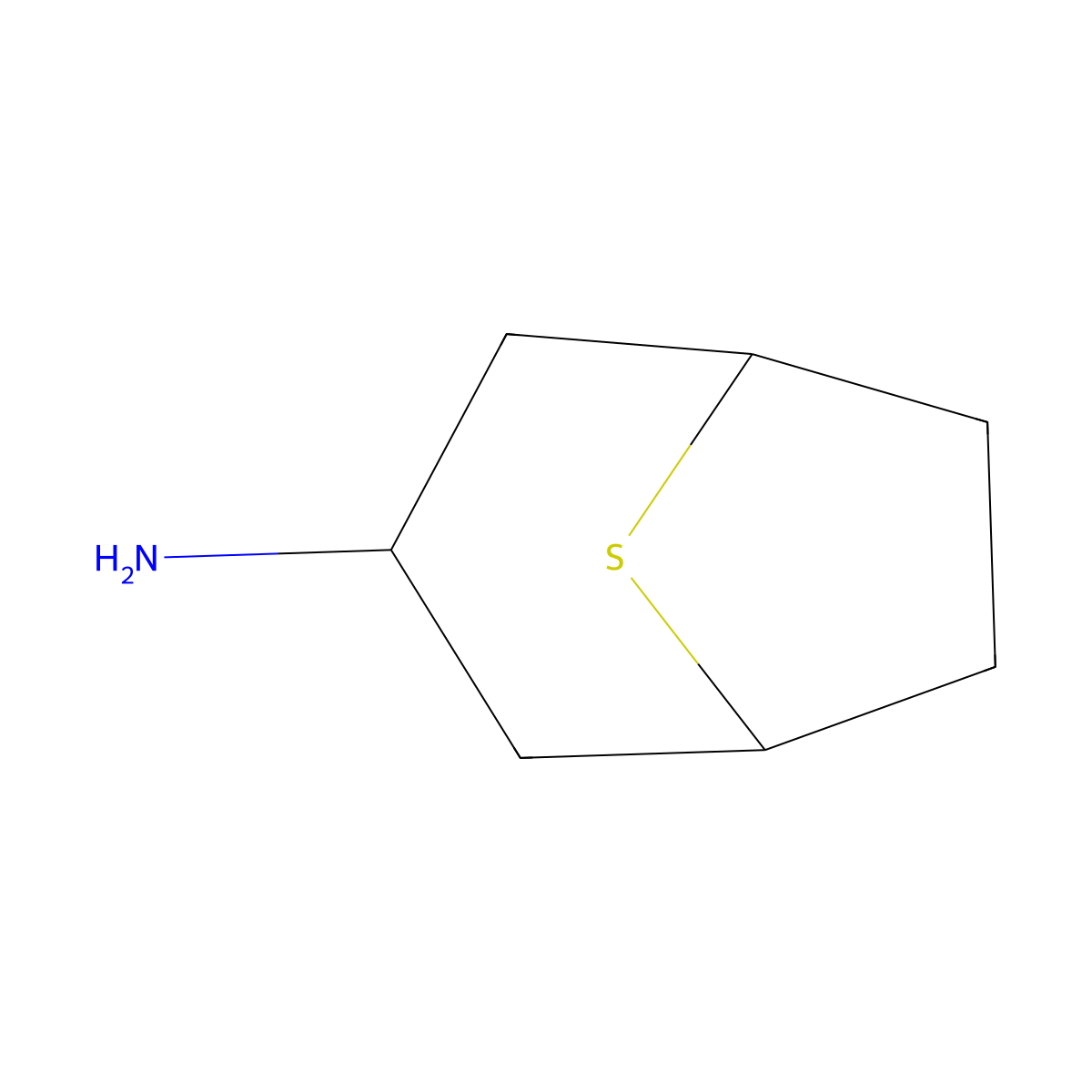 8-Thiabicyclo[3.2.1]octan-3-amine molecular structure, CAS 2025755-73-9