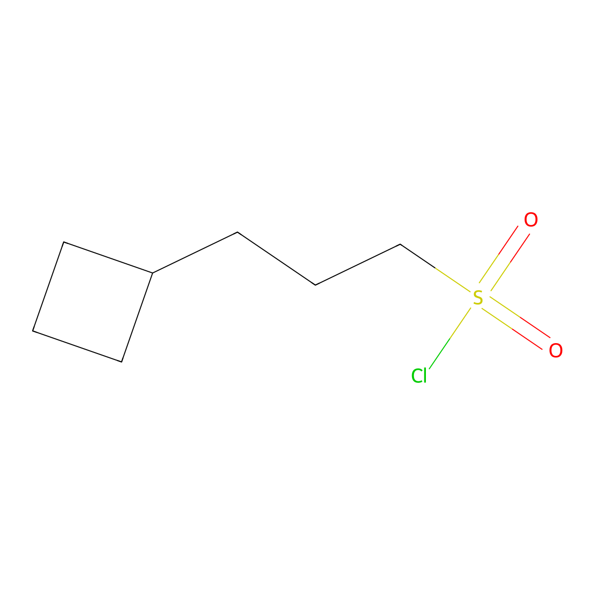 3-Cyclobutylpropane-1-sulfonyl chloride molecular structure, CAS 2025788-52-5