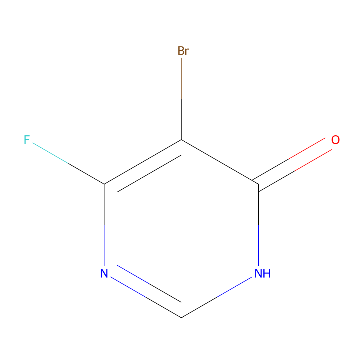 5-Bromo-6-fluoropyrimidin-4-ol molecular structure, CAS 2025794-71-0