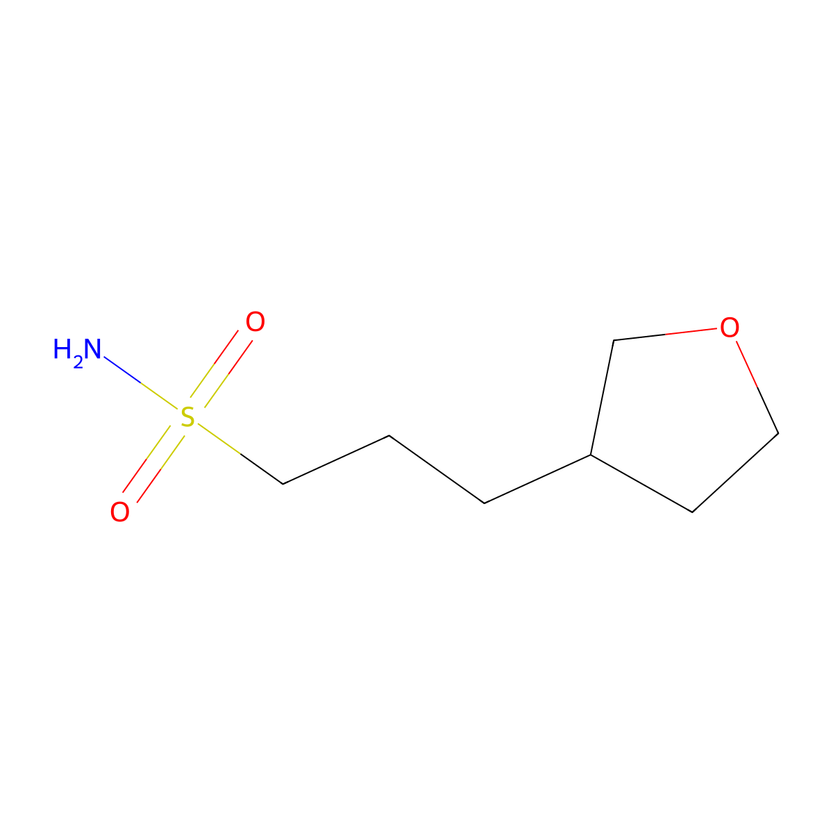 3-(Oxolan-3-yl)propane-1-sulfonamide molecular structure, CAS 2025813-96-9