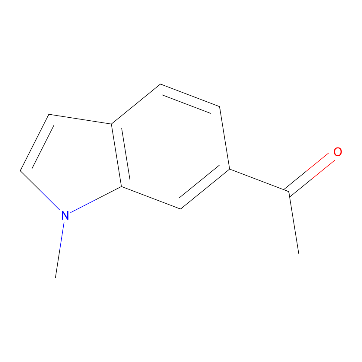 1-(1-methyl-1H-indol-6-yl)ethanone molecular structure, CAS 202584-26-7