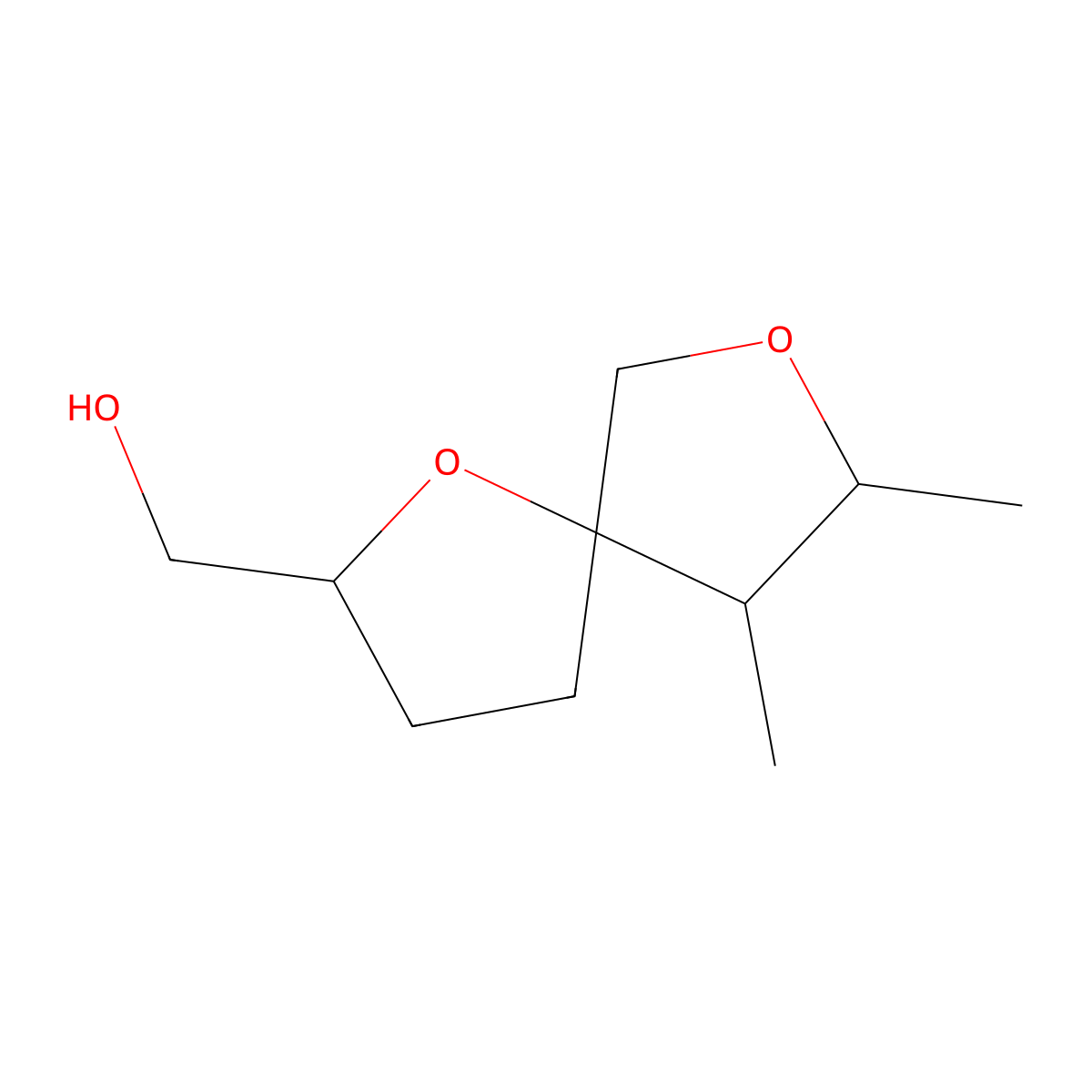 {8,9-Dimethyl-1,7-dioxaspiro[4.4]nonan-2-yl}methanol molecular structure, CAS 2025840-87-1
