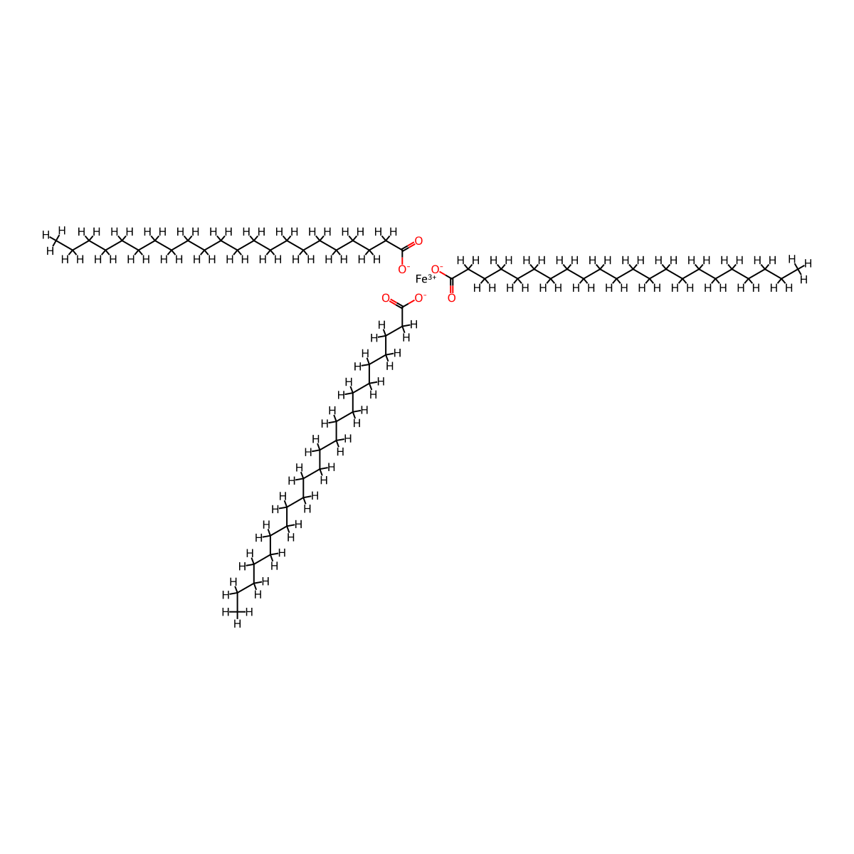 Docosanoic acid, iron(3+) salt (3:1) molecular structure, CAS 20259-31-8
