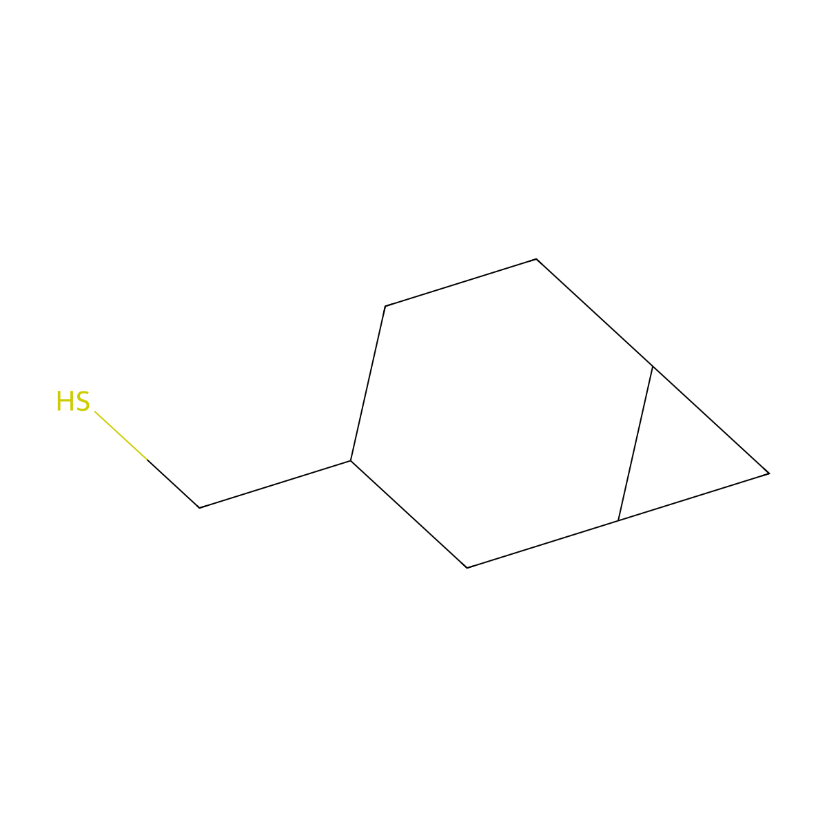 {Bicyclo[4.1.0]heptan-3-yl}methanethiol molecular structure, CAS 2025931-15-9