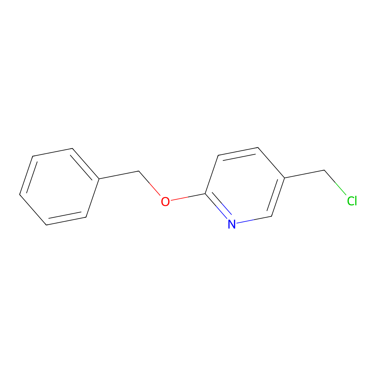 2-(Benzyloxy)-5-(chloromethyl)pyridine molecular structure, CAS 202595-67-3