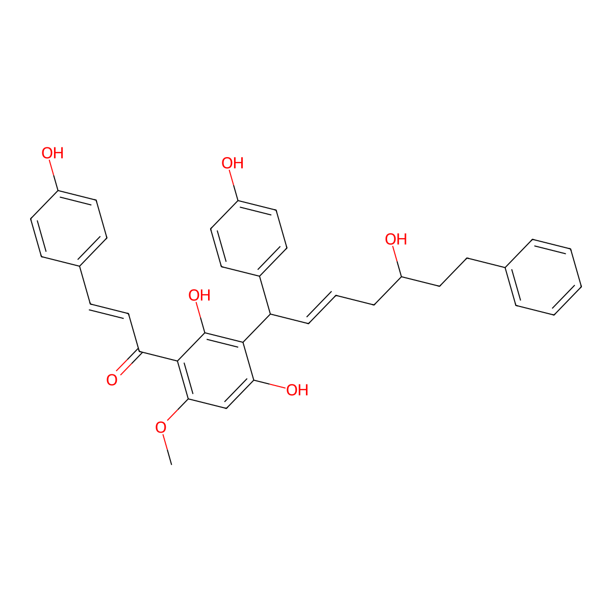 Calyxin H molecular structure, CAS 202596-22-3