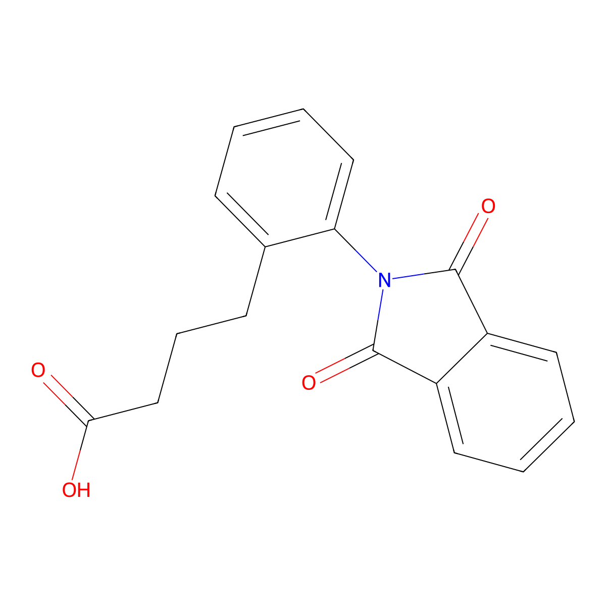 4-(2-Phthalimidophenyl)butyric acid molecular structure, CAS 202599-29-9