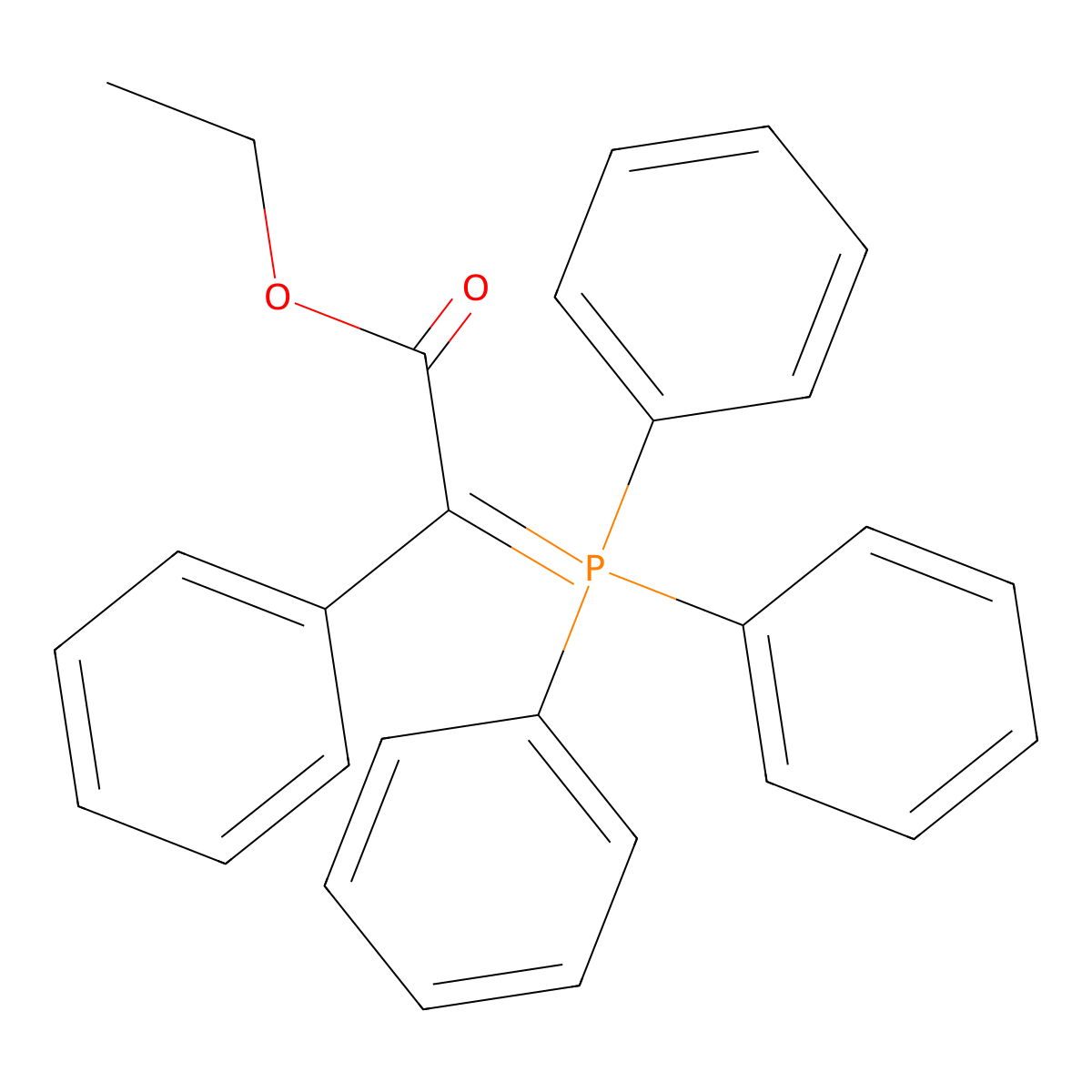 Carbethoxybenzylidenetriphenylphosphorane molecular structure, CAS 2026-11-1