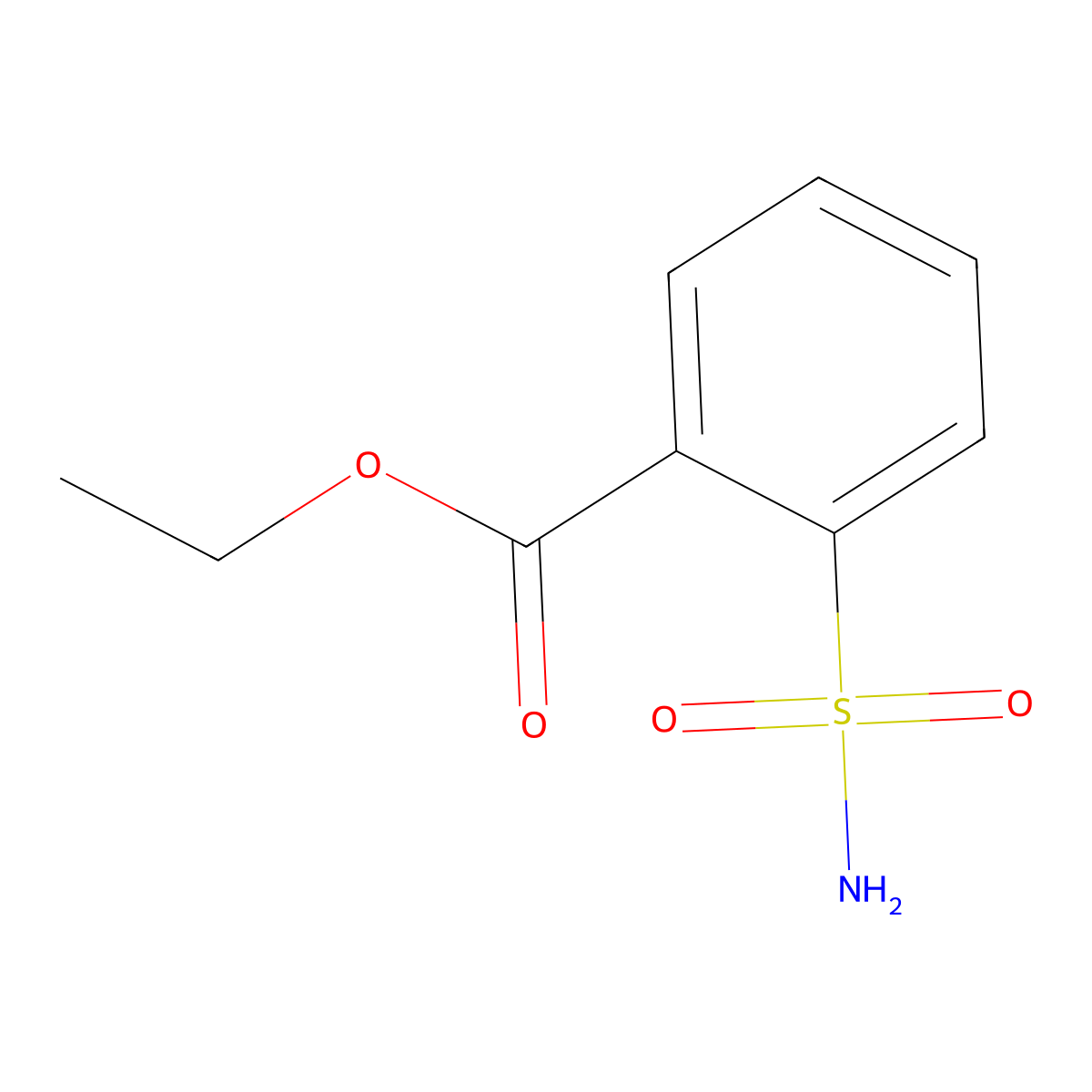 Ethyl 2-(Aminosulfonyl)benzoate molecular structure, CAS 2026-37-1
