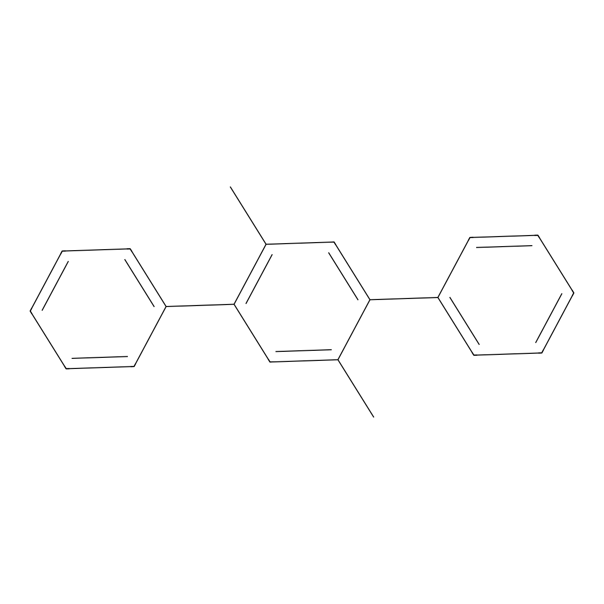 1,4-Dimethyl-2,5-diphenylbenzene molecular structure, CAS 20260-22-4