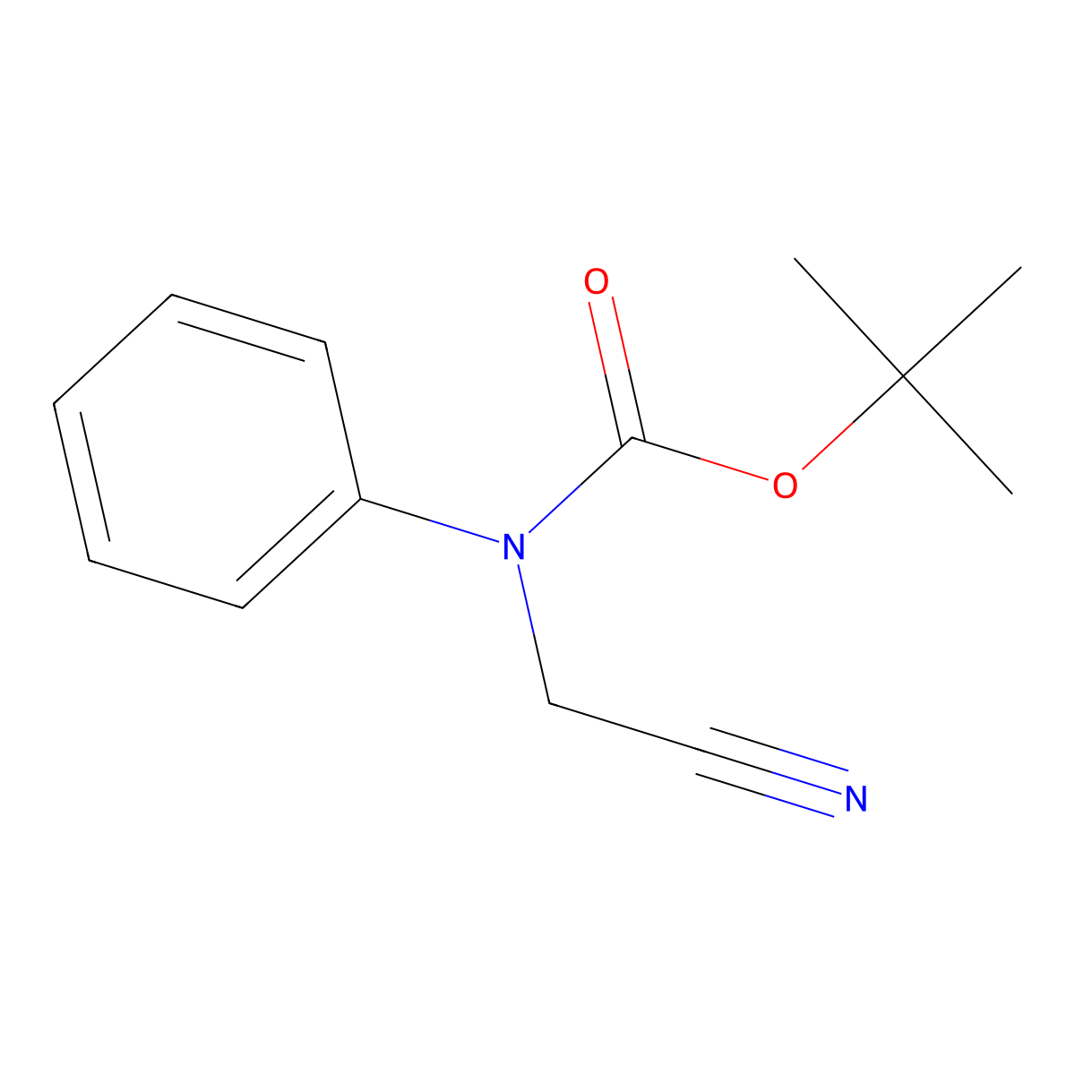 tert-butyl N-(cyanomethyl)-N-phenylcarbamate molecular structure, CAS 2026013-43-2