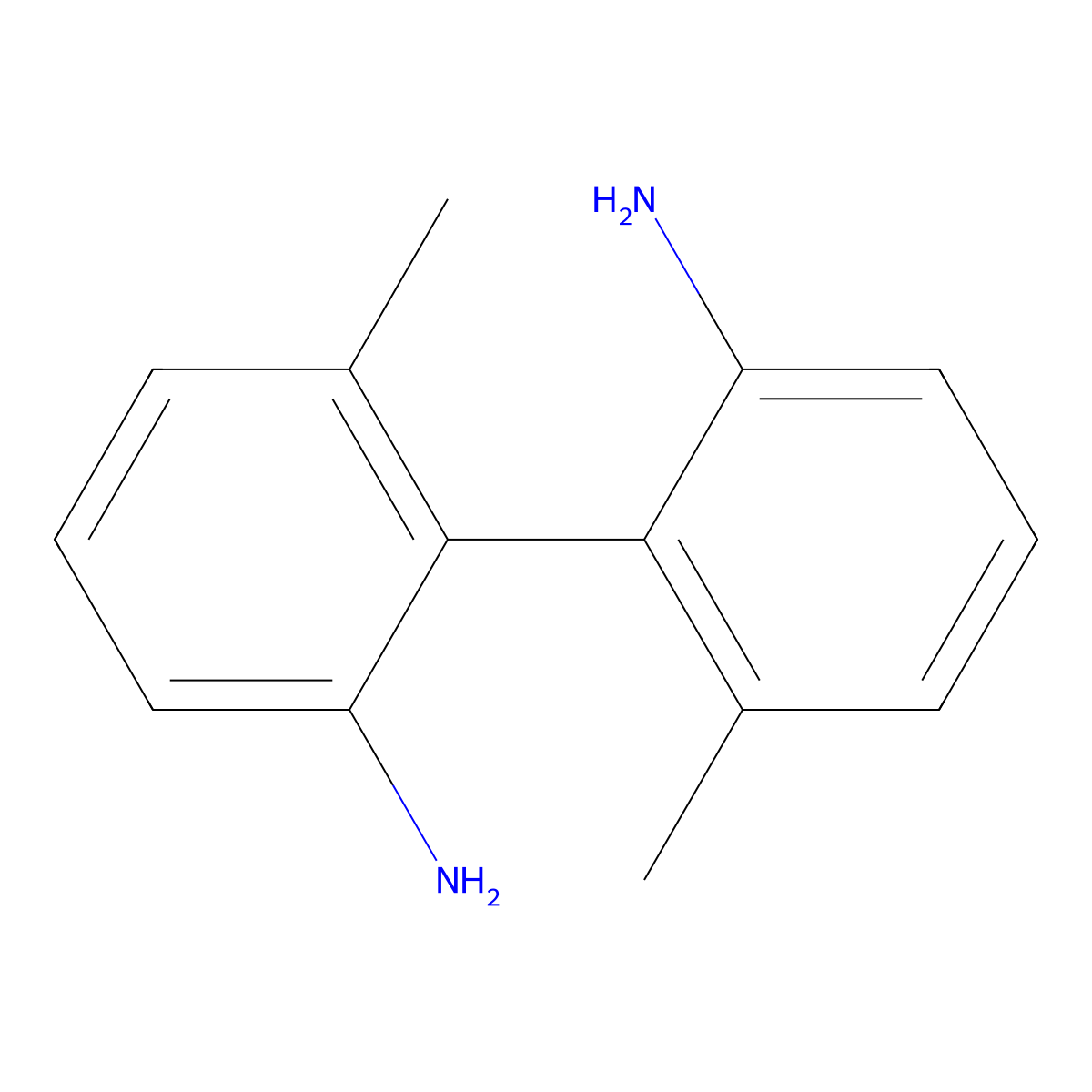 (R)-6,6'-Dimethyl-1,1'-biphenyl-2,2'-diyldiamine molecular structure, CAS 20261-65-8