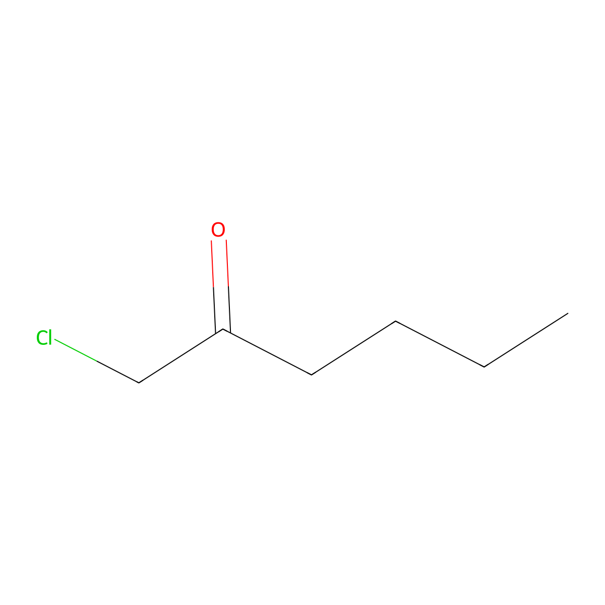 1-Chloro-2-hexanone molecular structure, CAS 20261-68-1