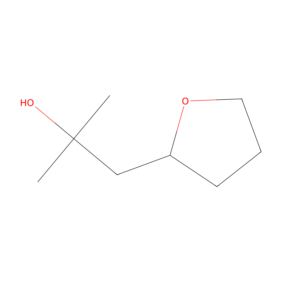 2-Methyl-1-(oxolan-2-yl)propan-2-ol molecular structure, CAS 2026252-81-1